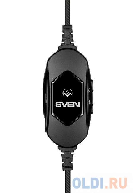 Наушники с микрофоном Sven AP-U1100MV черный 2.2м мониторные оголовье в Москвe