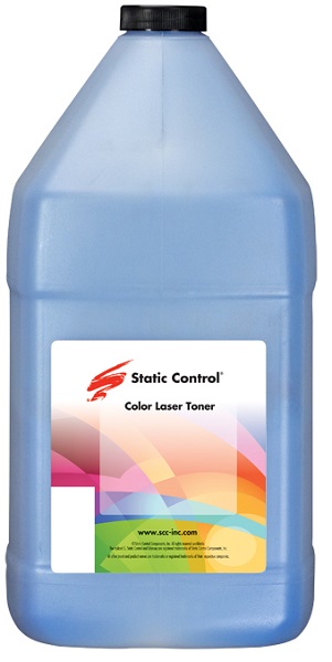 Тонер Static Control KYTK5240-1KG-C для Kyocera (фл. 1кг) голубой