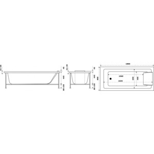 Акриловая ванна Jacob Delafon Sofa 180x80 с каркасом белая (E60516RU-00, E6D082RU-00) в Москвe