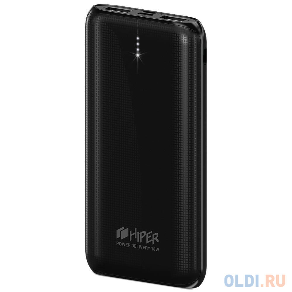 Внешний аккумулятор Power Bank 10000 мАч HIPER RPX10000 черный