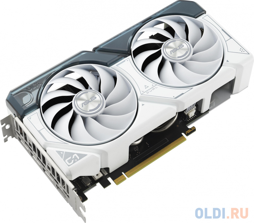 ASUS GeForce RTX 4060 8192Mb, Dual OC 8G White (Dual-RTX4060-O8G-White) 1xHDMI, 3xDP, Ret в Москвe