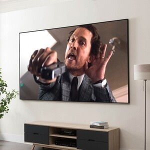 Экран для проектора S'OK Cinema S'OK SCPSFR-221x125G Pro 100'' 16:9 настенный, постоянного натяжения, Gray HCG, черный корпус