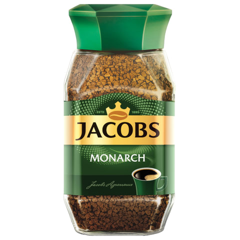 Кофе растворимый Jacobs Monarch 190 г, стеклянная банка, сублимированный (8050934)