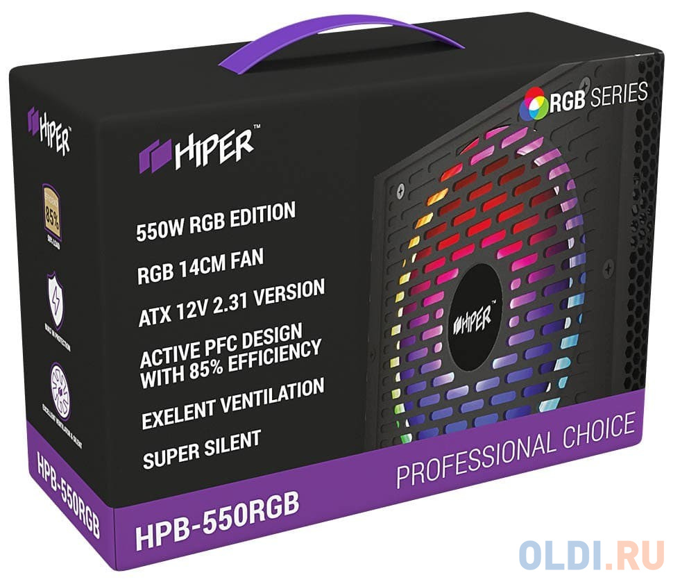 Блок питания HIPER HPB-550RGB 550 Вт