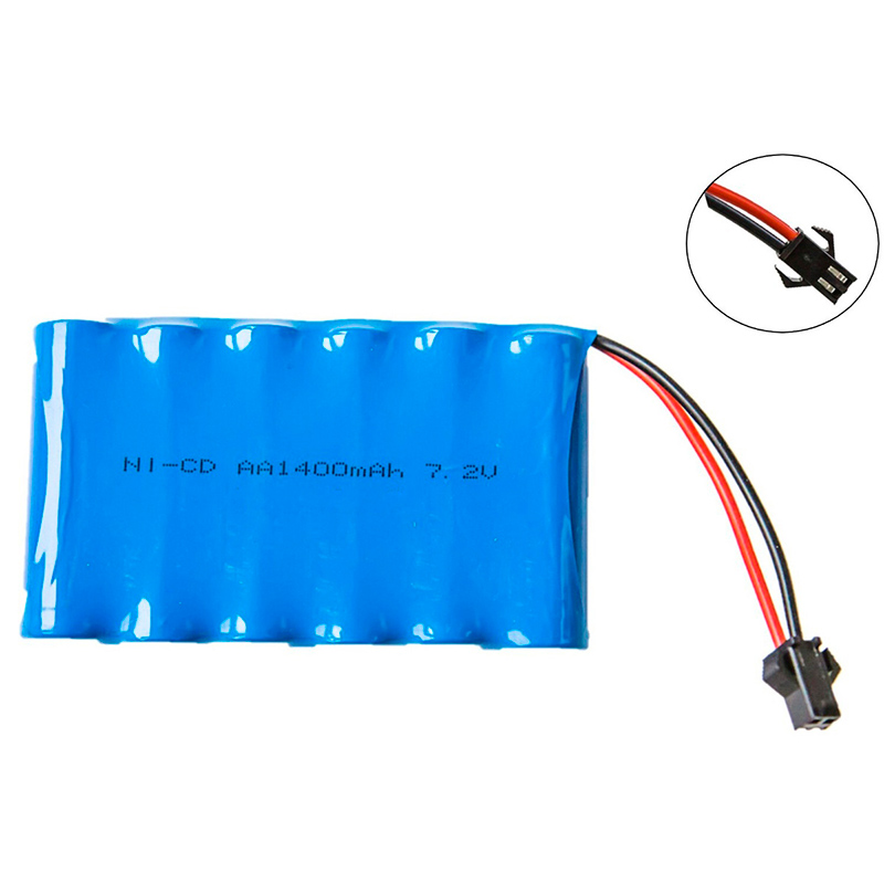 Аккумулятор Vbparts Ni-Cd 7.2V 1400mAh AA Flatpack разъем SM 082371