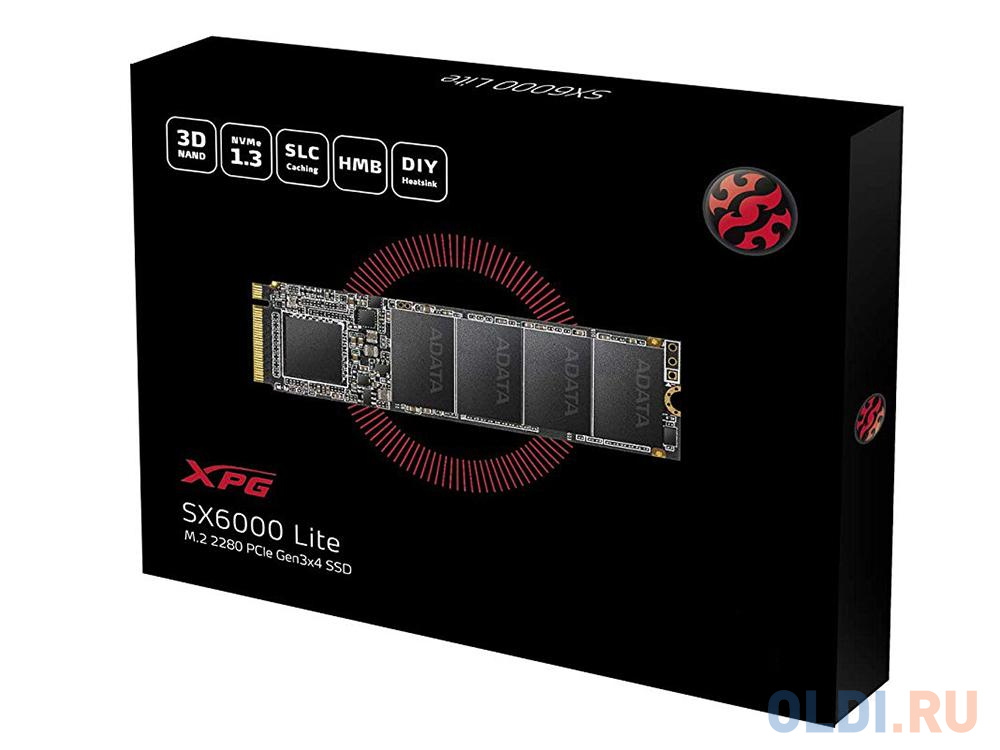 SSD накопитель A-Data XPG SX6000 Lite 512 Gb PCI-E 3.0 x4 в Москвe