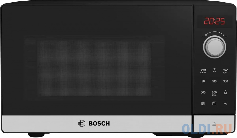 Микроволновая Печь Bosch Serie 2 FEL023MS2 20л. 800Вт нержавеющая сталь/черный