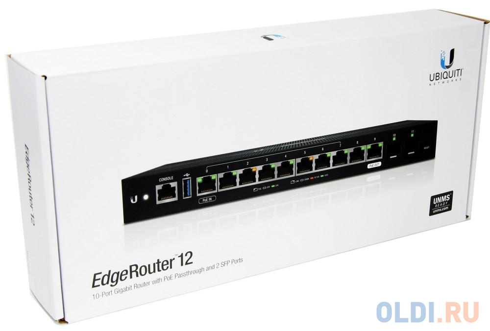 Роутер Ubiquiti ER-12-EU черный