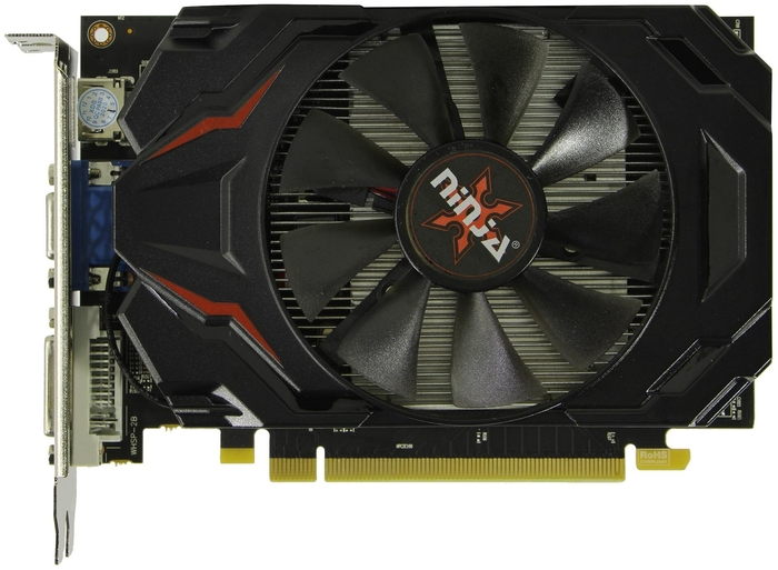 Видеокарта Sinotex AMD Radeon R7 350, 2Gb DDR3, 128 бит, PCI-E, VGA, DVI, HDMI, Retail (AHR735025F)
