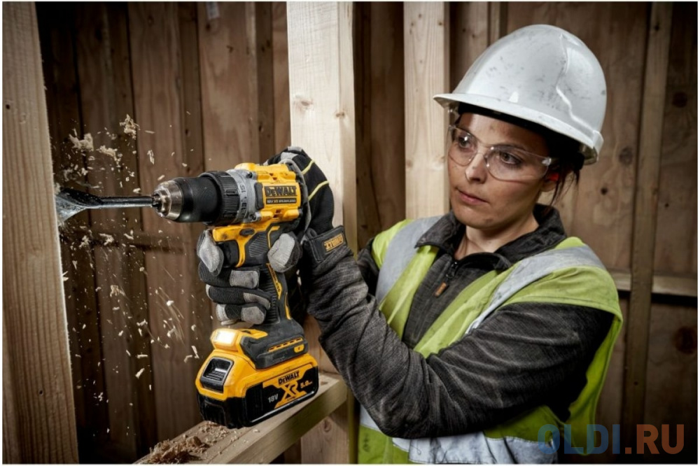 Аккумуляторная безударная бесщеточная дрель-шуруповерт DeWalt DCD800P2T-QW в Москвe