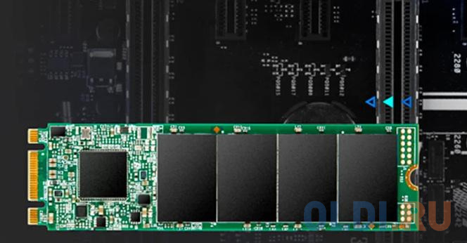 Твердотельный накопитель SSD M.2 Transcend 250Gb MTS825 <TS250GMTS825S> (SATA3, up to 500/330MBs, 3D NAND, 90TBW, 22x80mm)