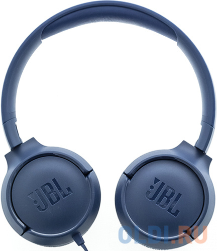 Наушники JBL JBLT500BLU синий Проводные / Накладные с микрофоном / Синий / 20 Гц - 20 кГц / 100 дБ / Одностороннее / Mini-jack / 3.5 мм