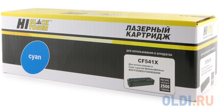 Hi-Black CF541X Картридж для HP CLJ Pro M254nw/dw/M280nw/M281fdn/M281fdw, C, 2,5K