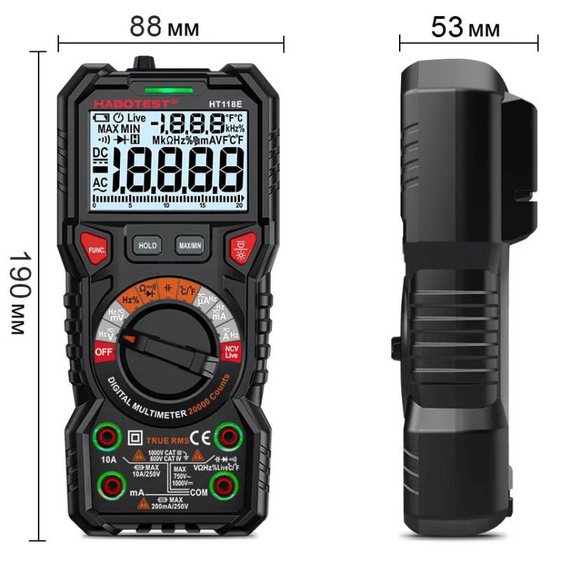 Мультиметр Habotest HT118E