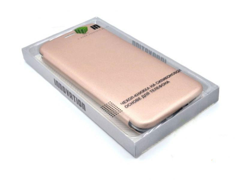 Чехол Innovation для Xiaomi Mi Play Book Silicone Magnetic Rose Gold 15428