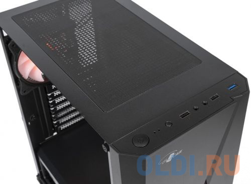 Корпус ATX Eurocase A39 ARGB черный без БП закаленное стекло USB 3.0 в Москвe