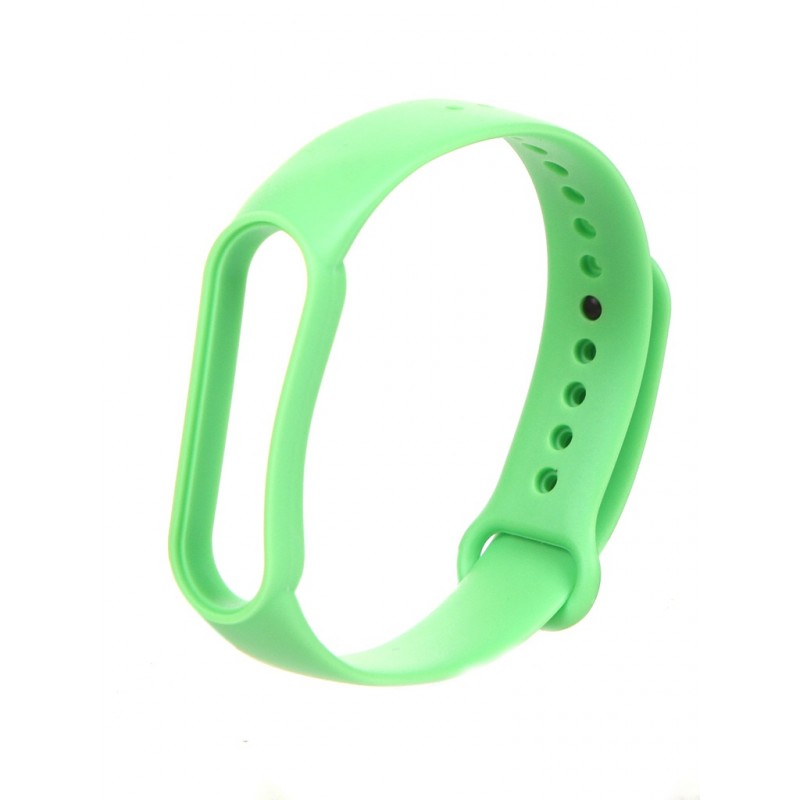 Ремешок Zibelino для Mi Band 5 Silicone Green ZBS-XIMB5-GRN