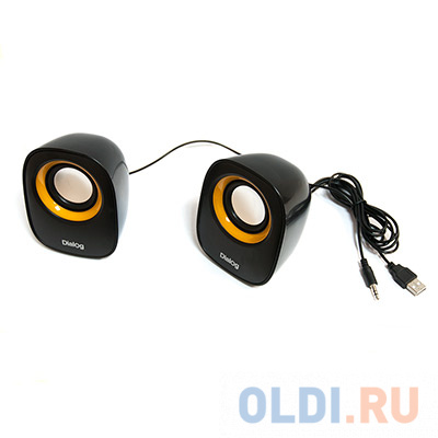 Колонки Dialog Colibri AC-06UP BLACK - 2.0, 6W RMS, черные, питание от USB