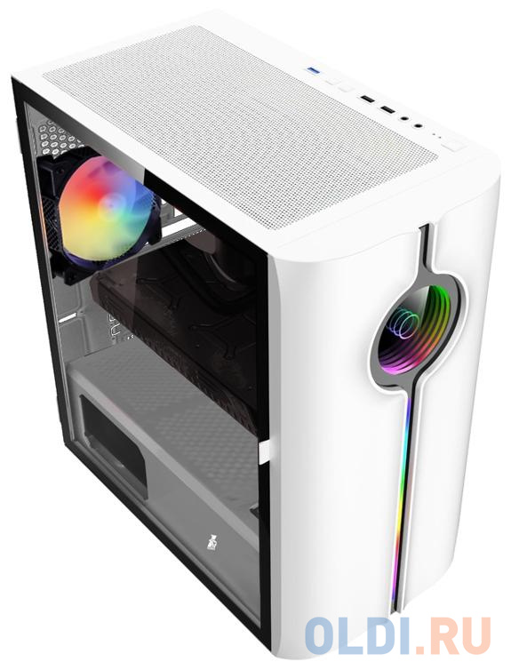 Корпус microATX 1stPlayer SPACE IS3 Без БП белый