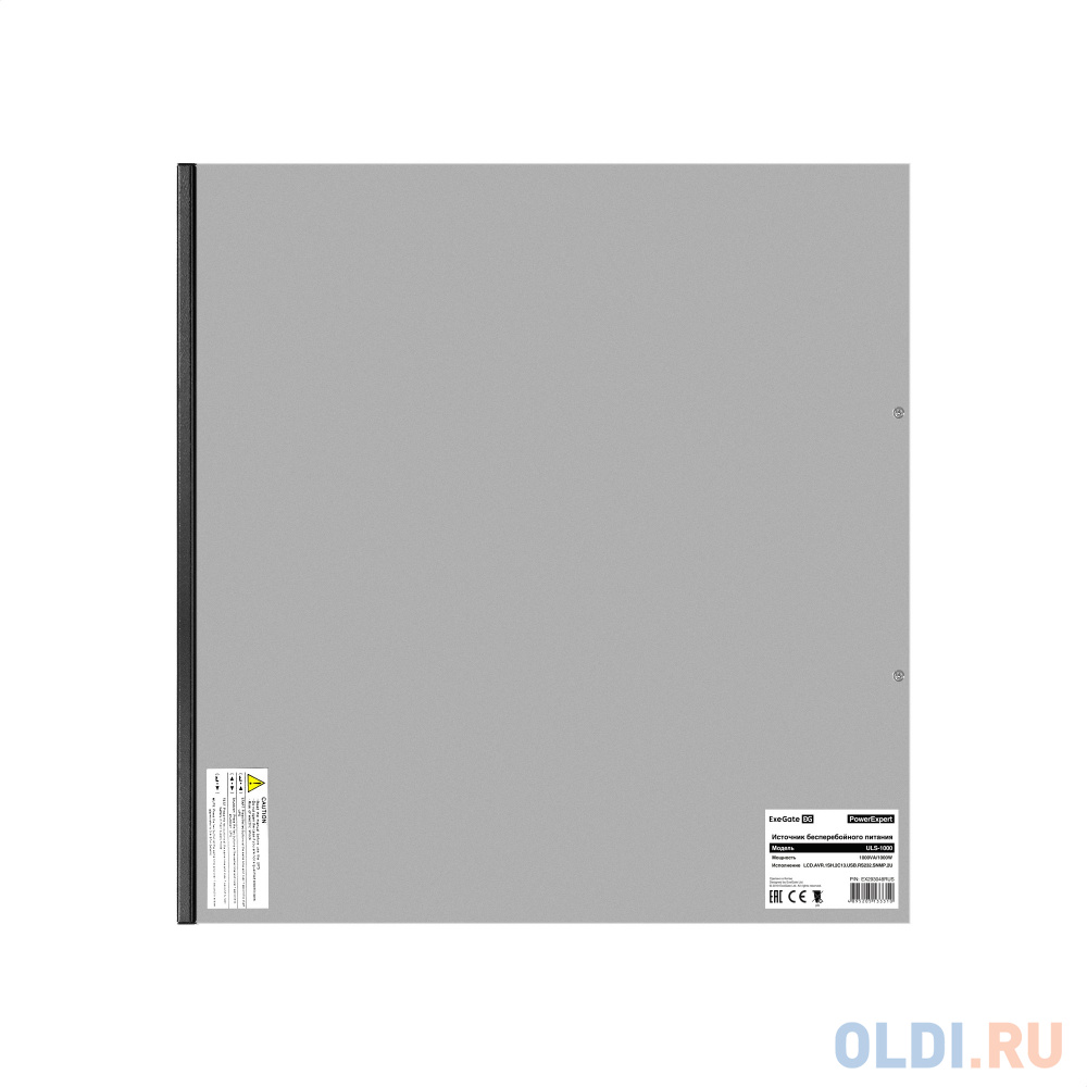 Exegate EX293048RUS ИБП On-line ExeGate PowerExpert ULS-1000.LCD.AVR.1SH.2C13.USB.RS232.SNMP.2U <1000VA/1000W, On-Line, PF=1, LCD, 1*Schuko+2*C13 ,