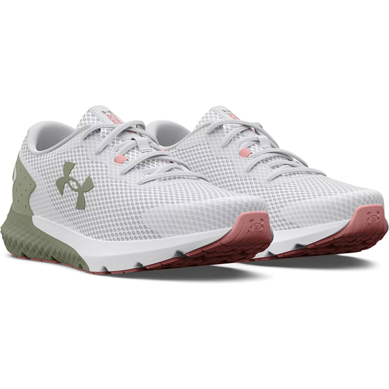 Кроссовки Under Armour UA W Charged Rogue 3-WHT р.36 RU White-Green 3024888-102