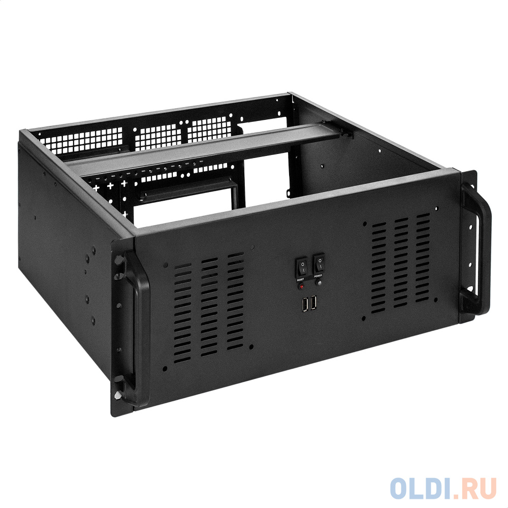 Серверный корпус ExeGate Pro 4U350-02 <RM 19", высота 4U, глубина 350, без БП, 2*USB> в Москвe