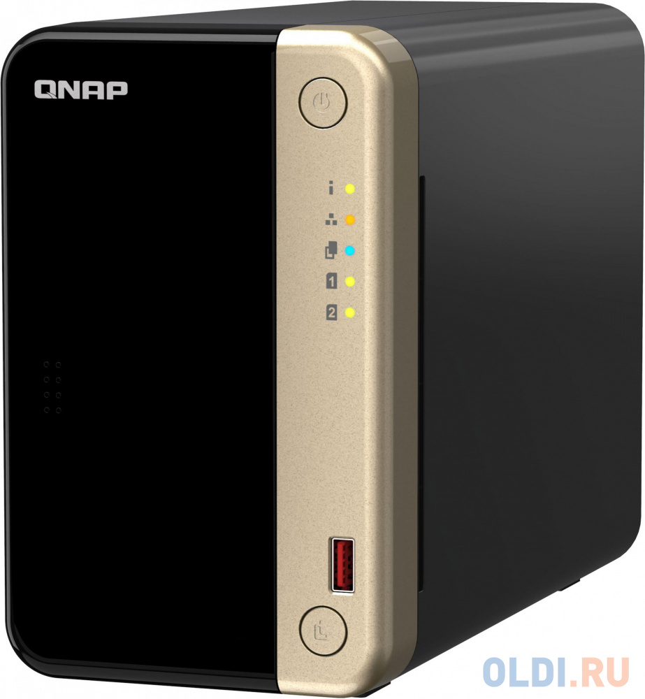 Сетевое хранилище NAS Qnap Original TS-264-8G 2-bay настольный Celeron N5095 в Москвe