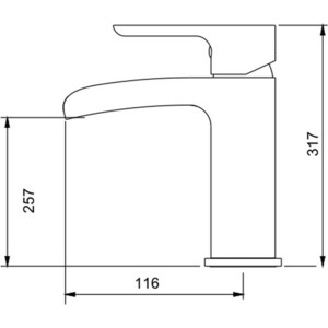 Смеситель для раковины Gappo G1048-8 хром белый (6959477697302)