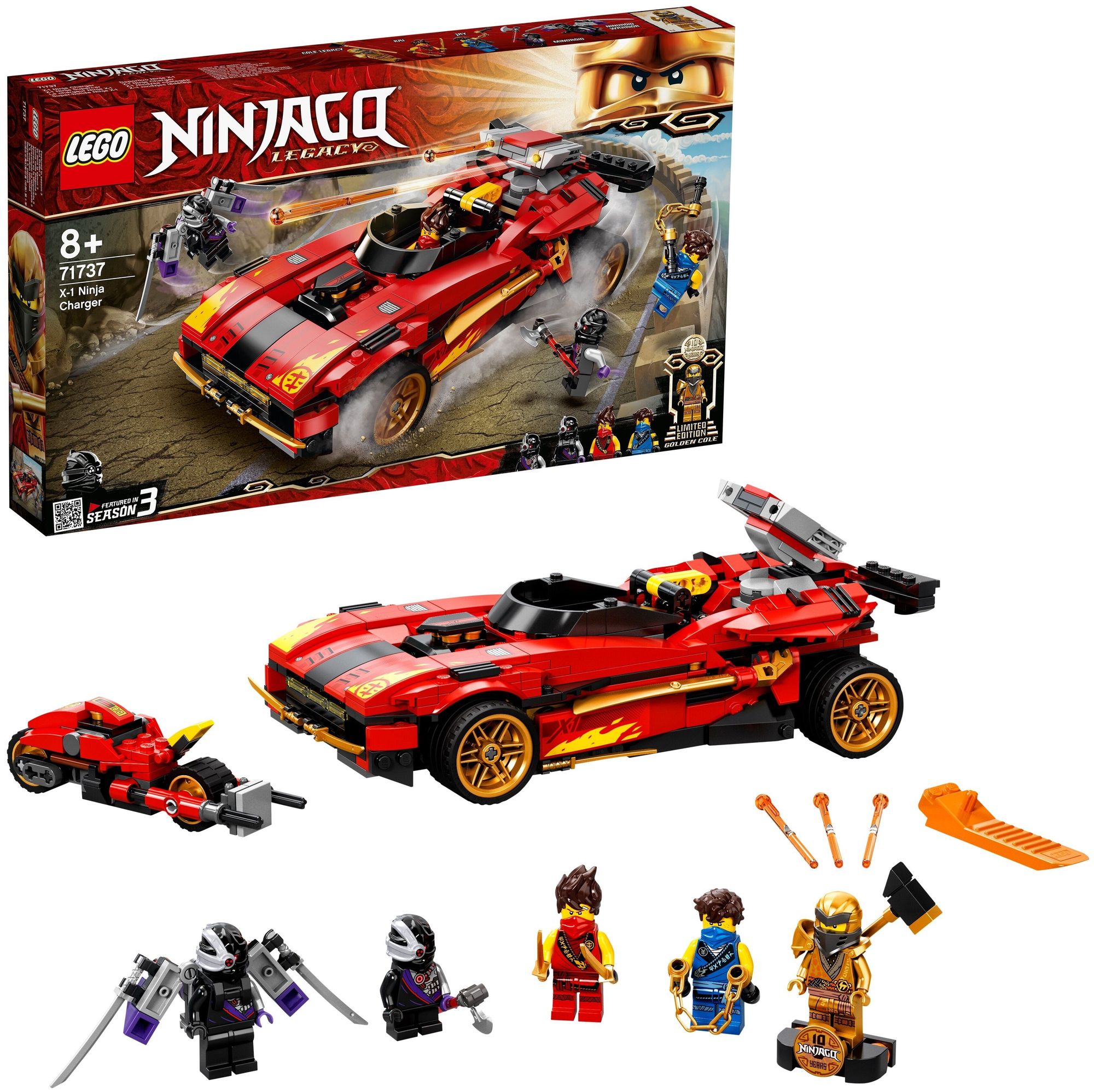Конструктор LEGO Ninjago "Ниндзя-перехватчик Х-1" 71737