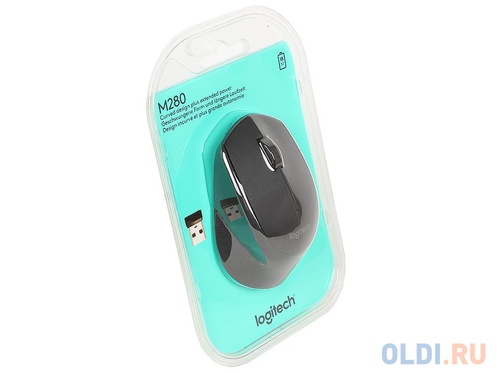 Мышь (910-004287) Logitech Wireless Mouse M280 Black EWR в Москвe