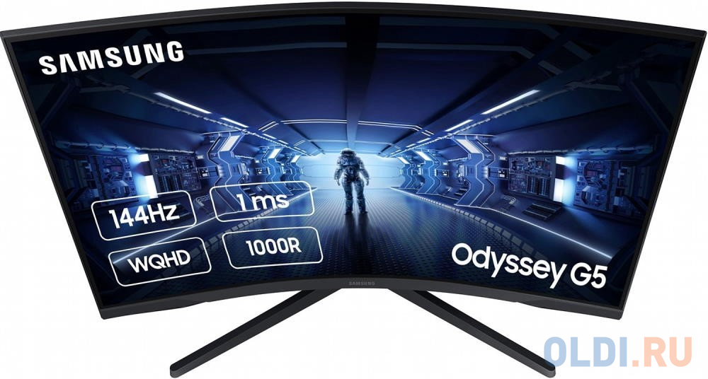 Samsung 32" Odyssey G5 C32G55TQW VA curved 21:9 2560x1440 1ms 2500:1 250cd 178/178 HDMI DP 144Hz HDR FreeSync Premium VESA Black