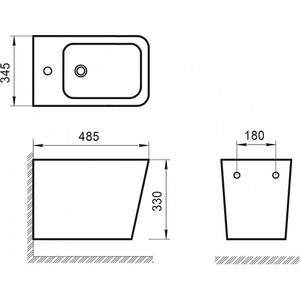 Биде подвесное BelBagno Ardente-R (BB0520BH) в Москвe