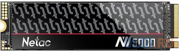 Твердотельный накопитель SSD M.2 Netac 500Gb NV5000t Series &lt;NT01NV5000t-500-E4X&gt; Retail (PCI-E 4.0 x4, up to 4800/2700MBs, 3D NAND, 320TBW, NVM