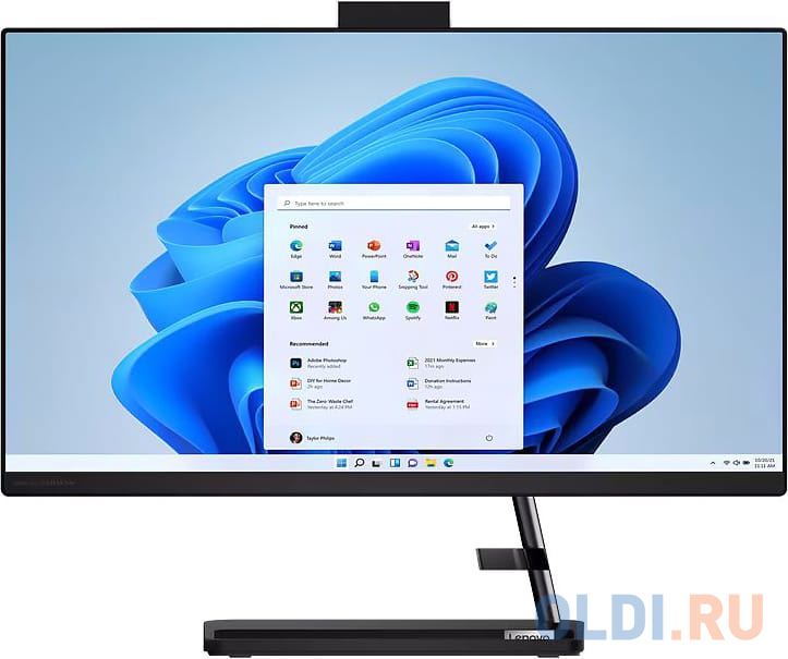 Моноблок/ Lenovo IdeaCentre AIO 3 24IAP7   23.8"(1920x1080 IPS)/Intel Core i5 12450H(2Ghz)/8192Mb/512SSDGb/noDVD/Int:Intel UHD Graphics/Cam/BT/Wi