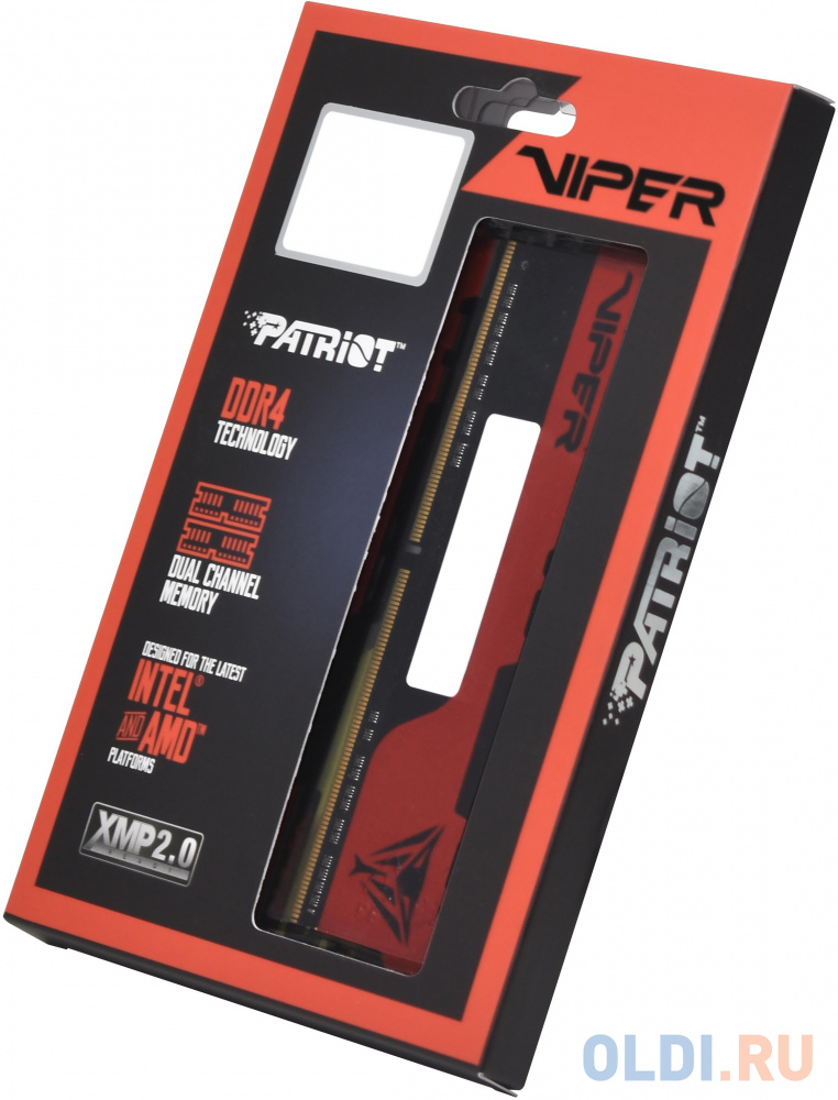 Память DDR 4 DIMM 32Gb PC28800, 3600Mhz, PATRIOT Viper ELITE 2, CL20 (PVE2432G360C0) (retail)