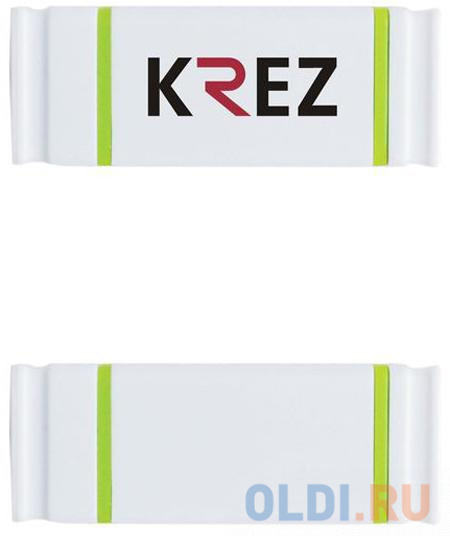 Флешка USB 16Gb Krez micro 501 бело-зеленый + адаптер KREZ501WE16