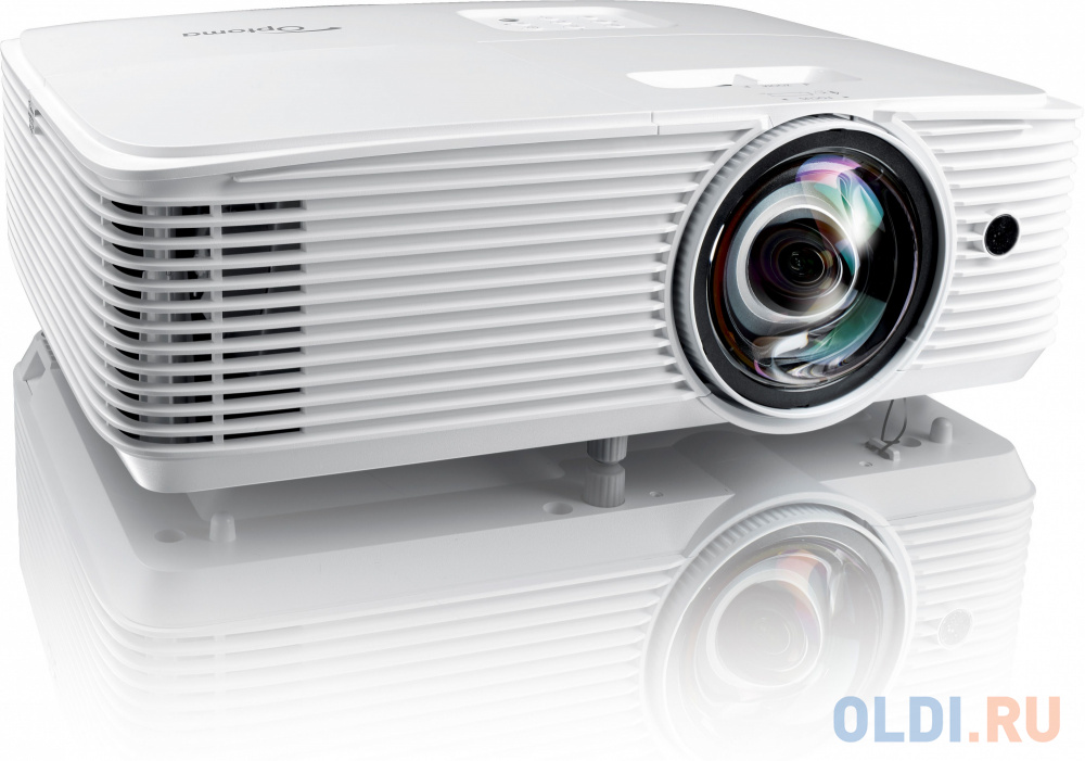 Проектор Optoma [X309ST] Full 3D; DLP, XGA (1024*768), 3700 ANSI Lm, 25 000:1, Короткофокусный TR 0,617:1; HDMI 1.4a x1; VGA (YPbPr/RGB) x1; Composite