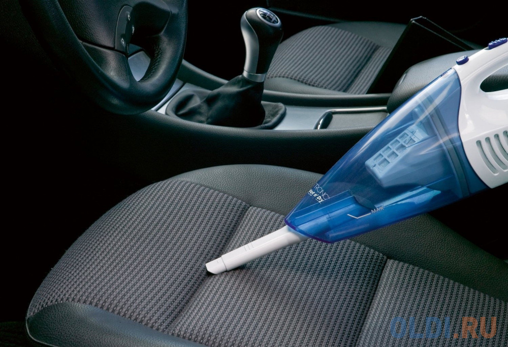 Автомобильный пылесос Clatronic AKS 828 сухая влажная уборка белый голубой