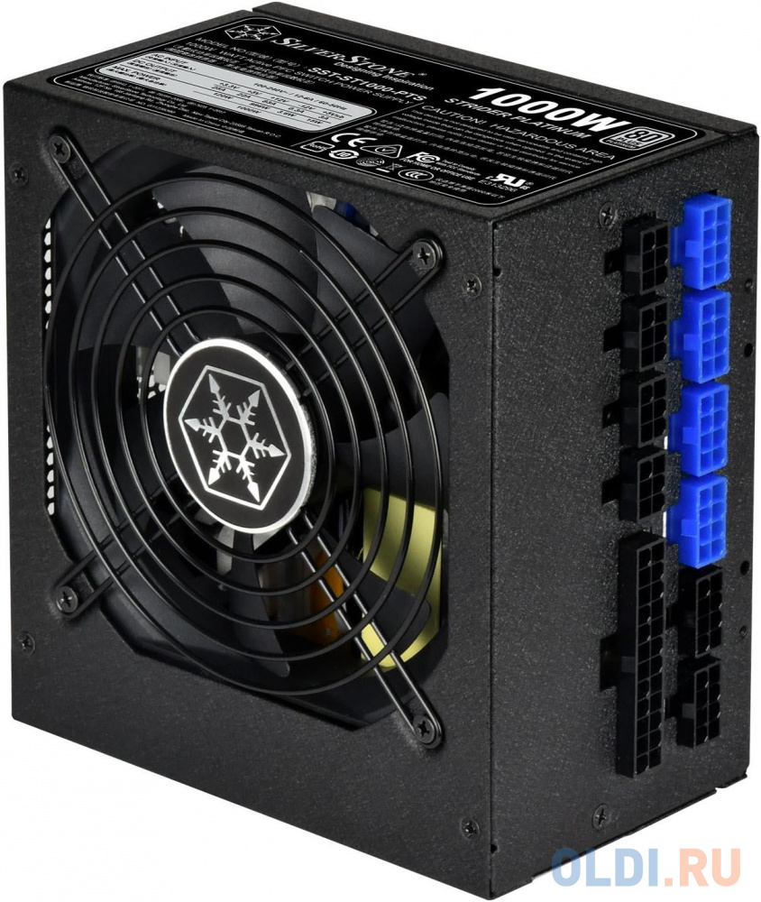 SST-ST1000-PTS Strider Platinum Series, 1000W 80 Plus Platinum, ATX PC Power Supply, 120mm HYB quient fan, 140mm depth, 100% modular, RTL {4} (226575)