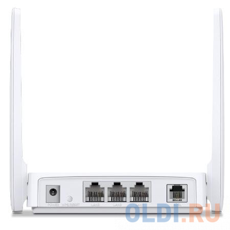 Беспроводной маршрутизатор ADSL Mercusys MW300D 802.11bgn 300Mbps 2.4 ГГц 3xLAN белый в Москвe