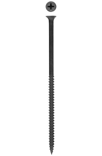 Саморез гипсокартон-металл 4.8 мм x 9.5 см (PH2), фосфатированное покрытие, черный, 100 шт., ЗУБР (300011-48-095)
