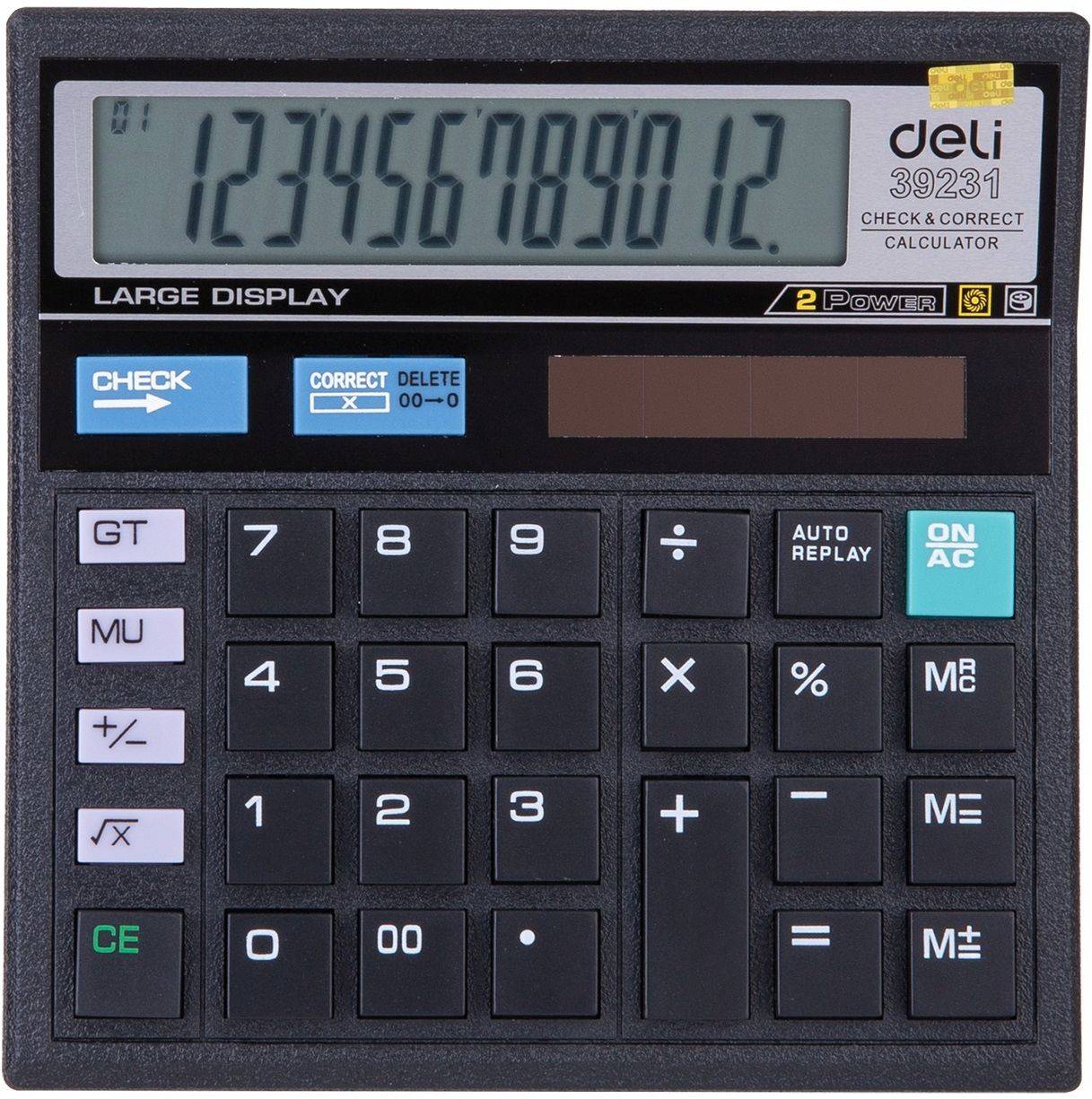 Калькулятор настольный Deli E39231 черный