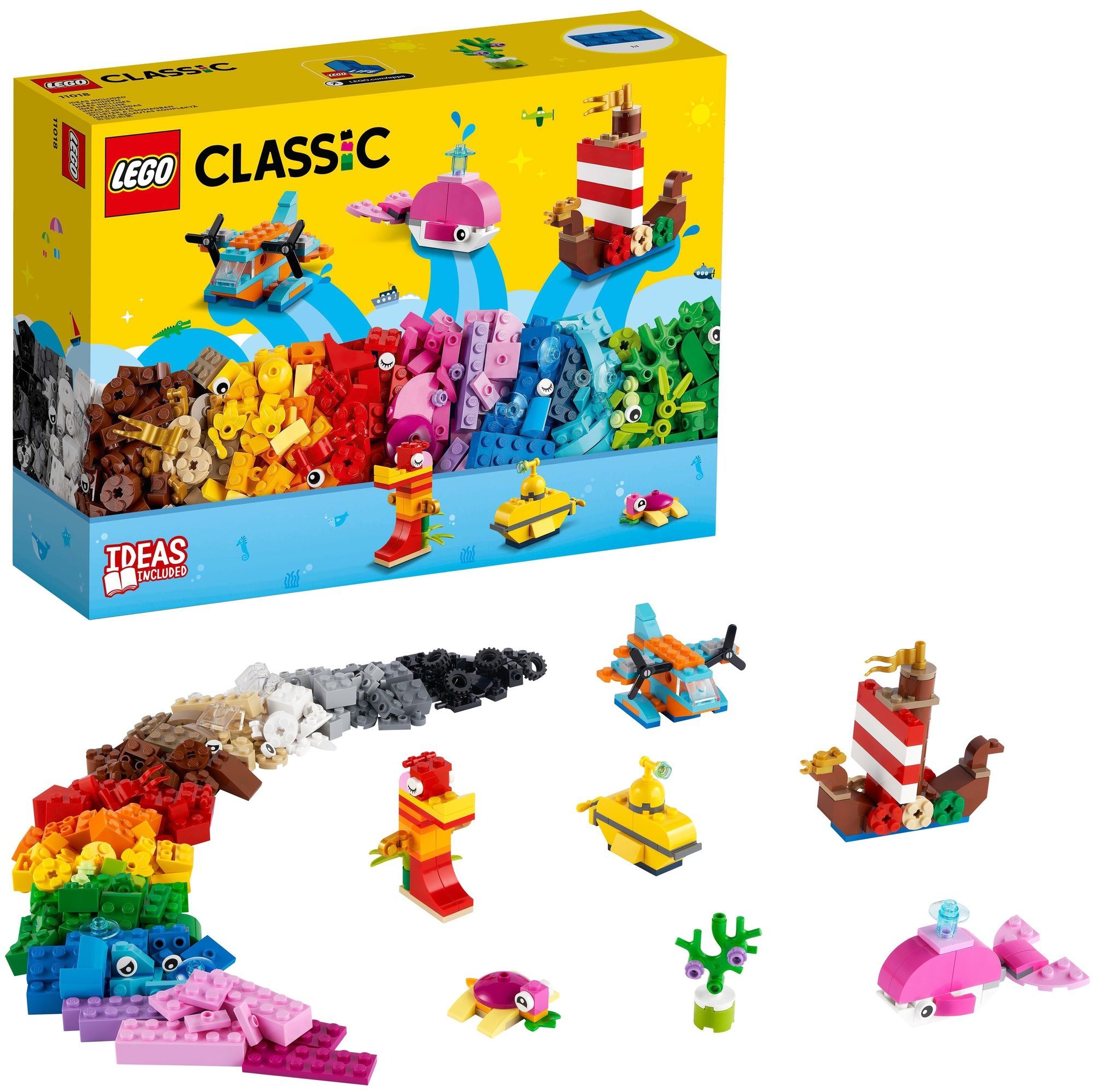 LEGO. Конструктор 11018 "Classic Creative Ocean Fun" (Творческое веселье в океане)