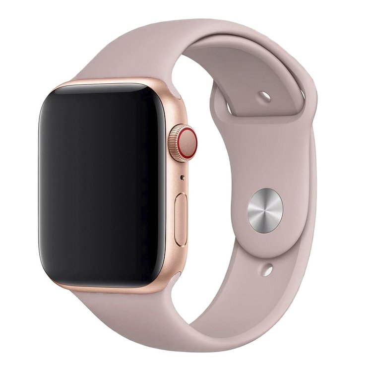 Ремешок Sport Band для Apple Watch, S, силикон, бежевый (107225)