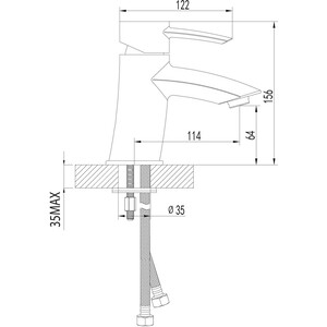 Смеситель для раковины Lemark Atlantiss (LM3206C)