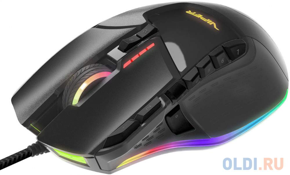 Patriot Viper V570 Blackout Edition Игровая мышь (13 кнопок, 12000 dpi, RGB подсветка, USB)