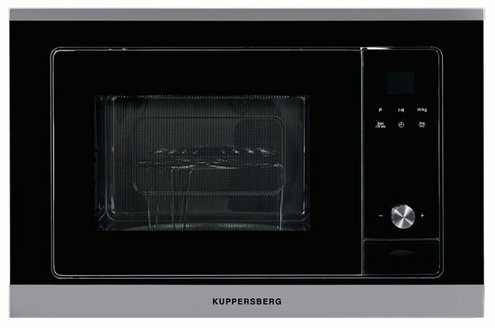 Микроволновая печь встраиваемая Kuppersberg HMW 655 X 18 л, 800 Вт, гриль, черный/серебристый (HMW 655 X)