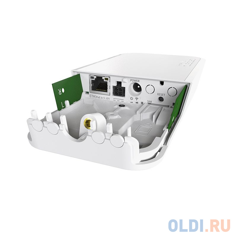 Точка доступа MikroTik RBwAPR-2nD wAP R  with 650MHz CPU, 64MB RAM, 1xLAN, built-in 2.4Ghz 802.11b/g/n Dual Chain wireless with integrated antenna, mi