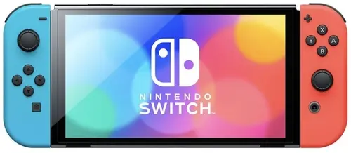 Игровая приставка NINTENDO Switch OLED 64Gb, неоновый синий / неоновый красный