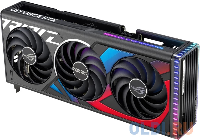 Видеокарта Asus PCI-E 4.0 ROG-STRIX-RTX4070TIS-O16G-GAMING NVIDIA GeForce RTX 4070TI Super 16Gb 256bit GDDR6X 2670/21000 HDMIx2 DPx3 HDCP Ret в Москвe